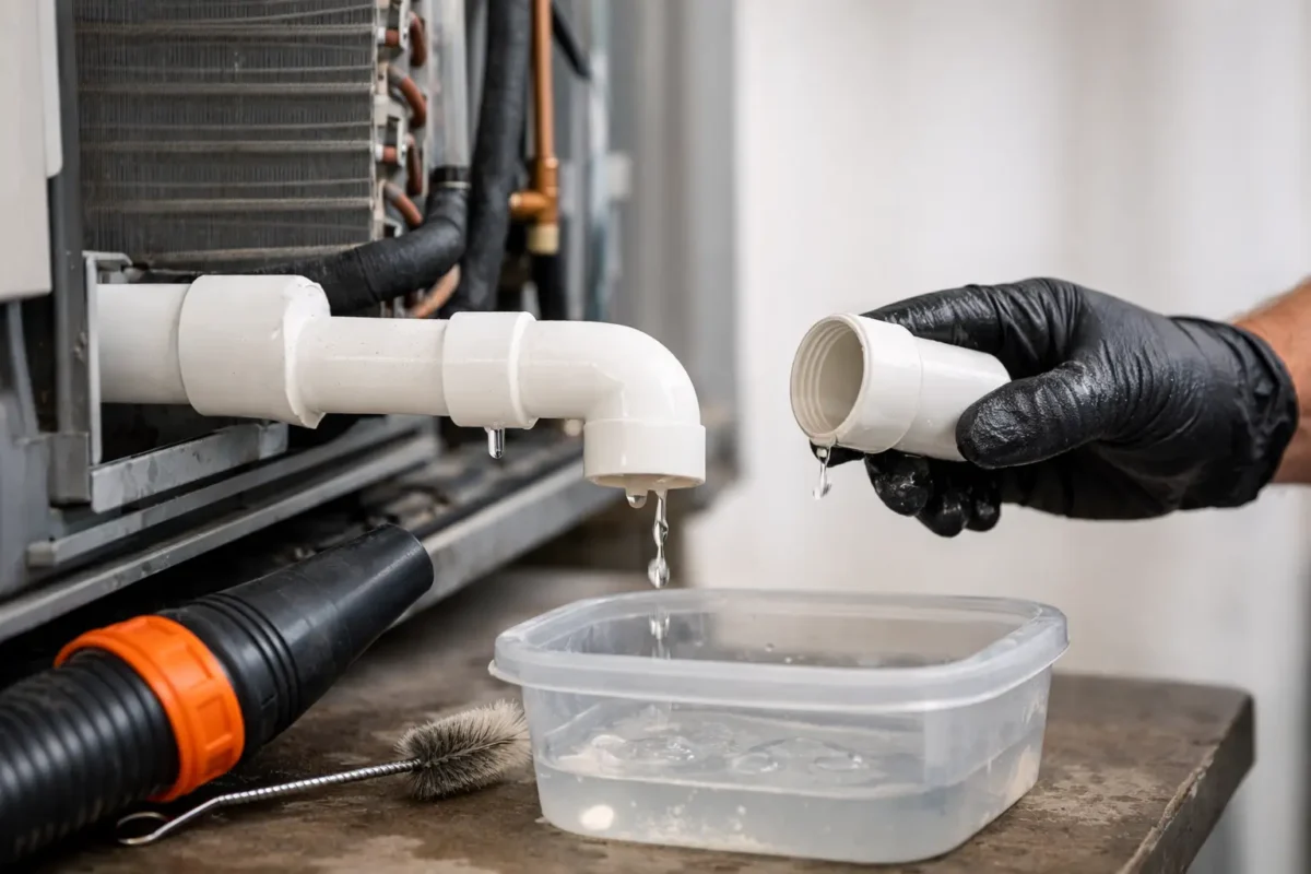 How to Clean Condensate Drain Lines Safely