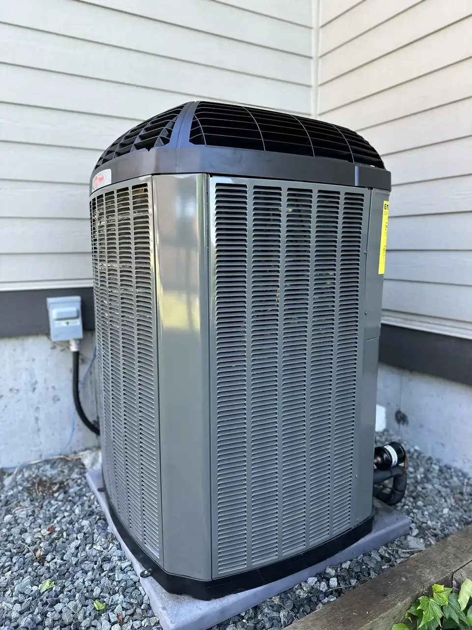 High-efficiency Trane heat pump installed and commissioned by Pro West